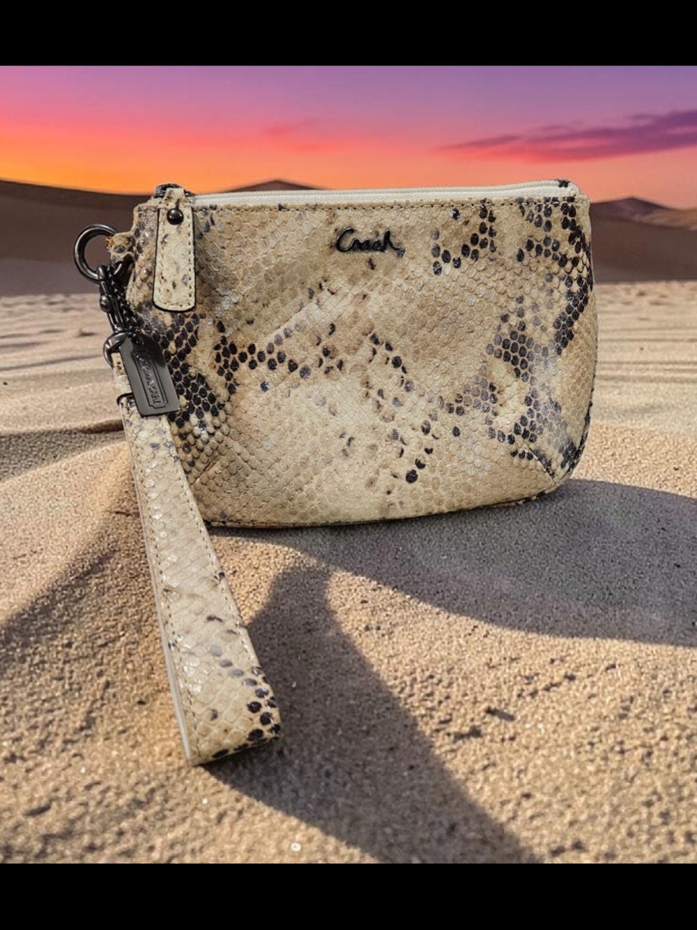 Coach 2011 Madison Python Embossed Hobo Bag w/matching Wristlet - Picture 4 of 16